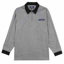 Stay Hungry YMGU Navy Logo Polo Candy Stripe