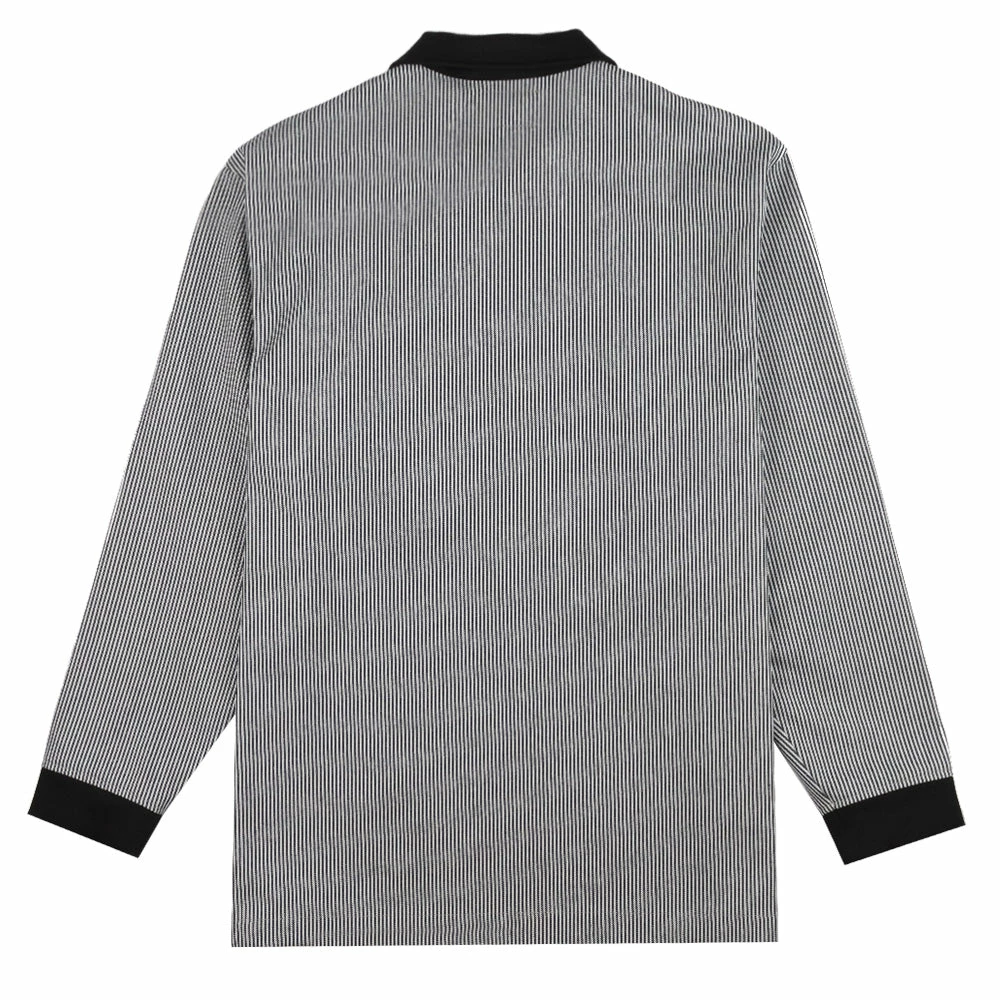 Stay Hungry YMGU Navy Logo Polo Candy Stripe - Image 2