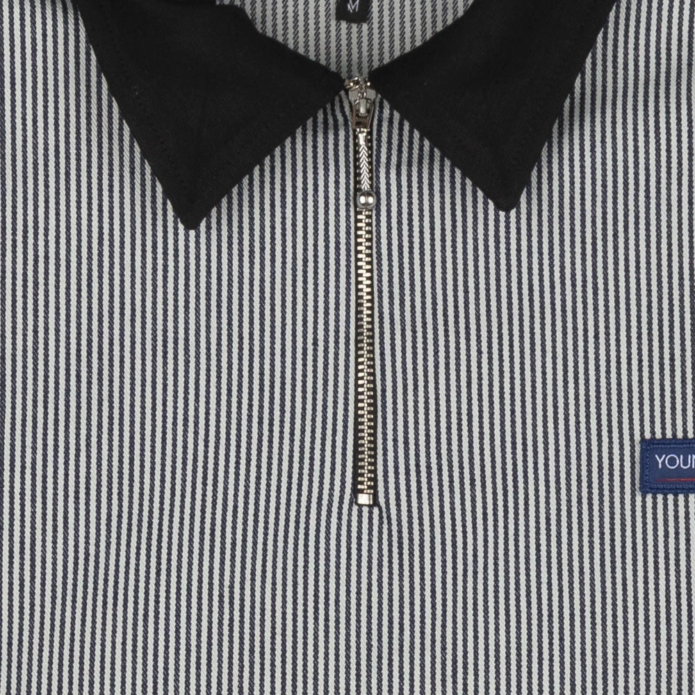 Stay Hungry YMGU Navy Logo Polo Candy Stripe - Image 4