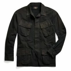RRL By Ralph Lauren Thacker Pocket Overshirt Dark Grey