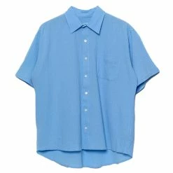 La Paz Roque Shirt Sky Blue Seersucker
