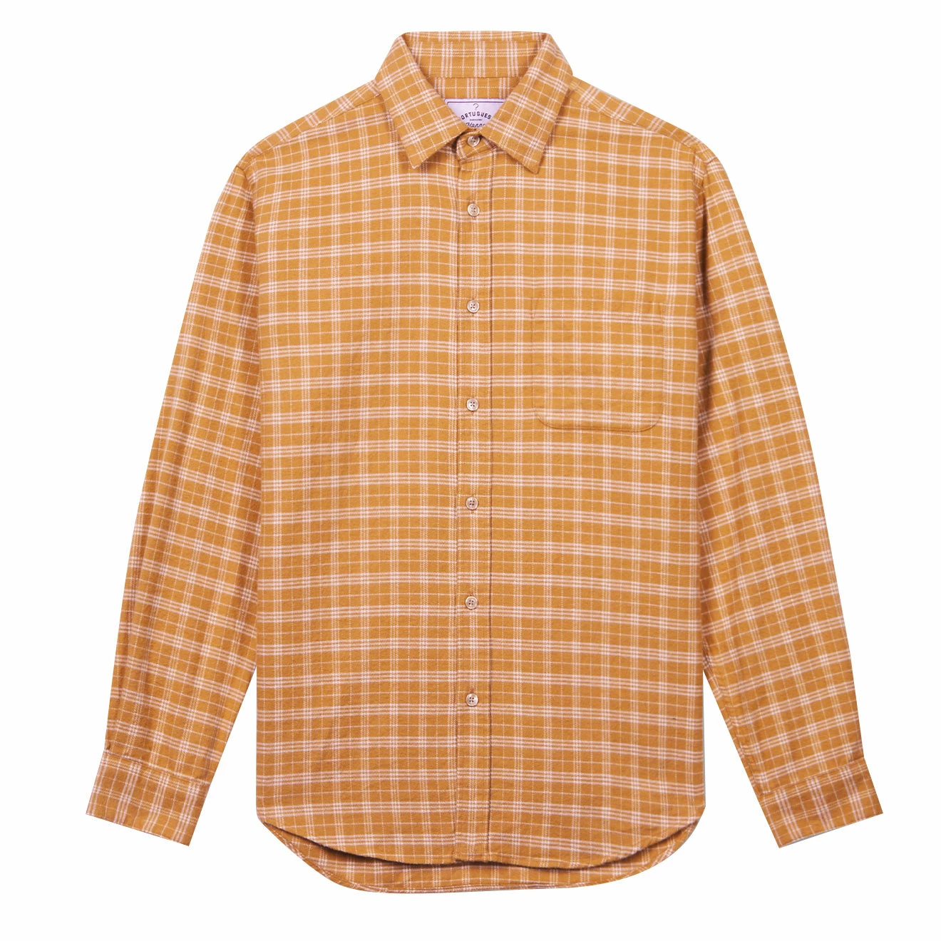 Portuguese Flannel Marl Shirt Yellow