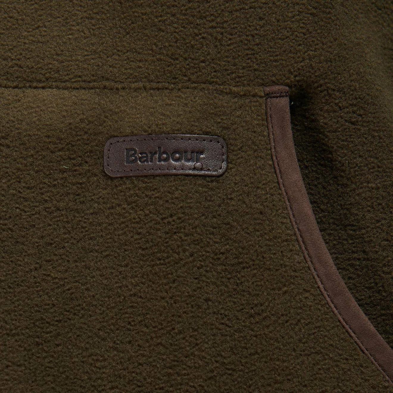 Barbour Oakmoor Fleece Jacket Olive - Image 2