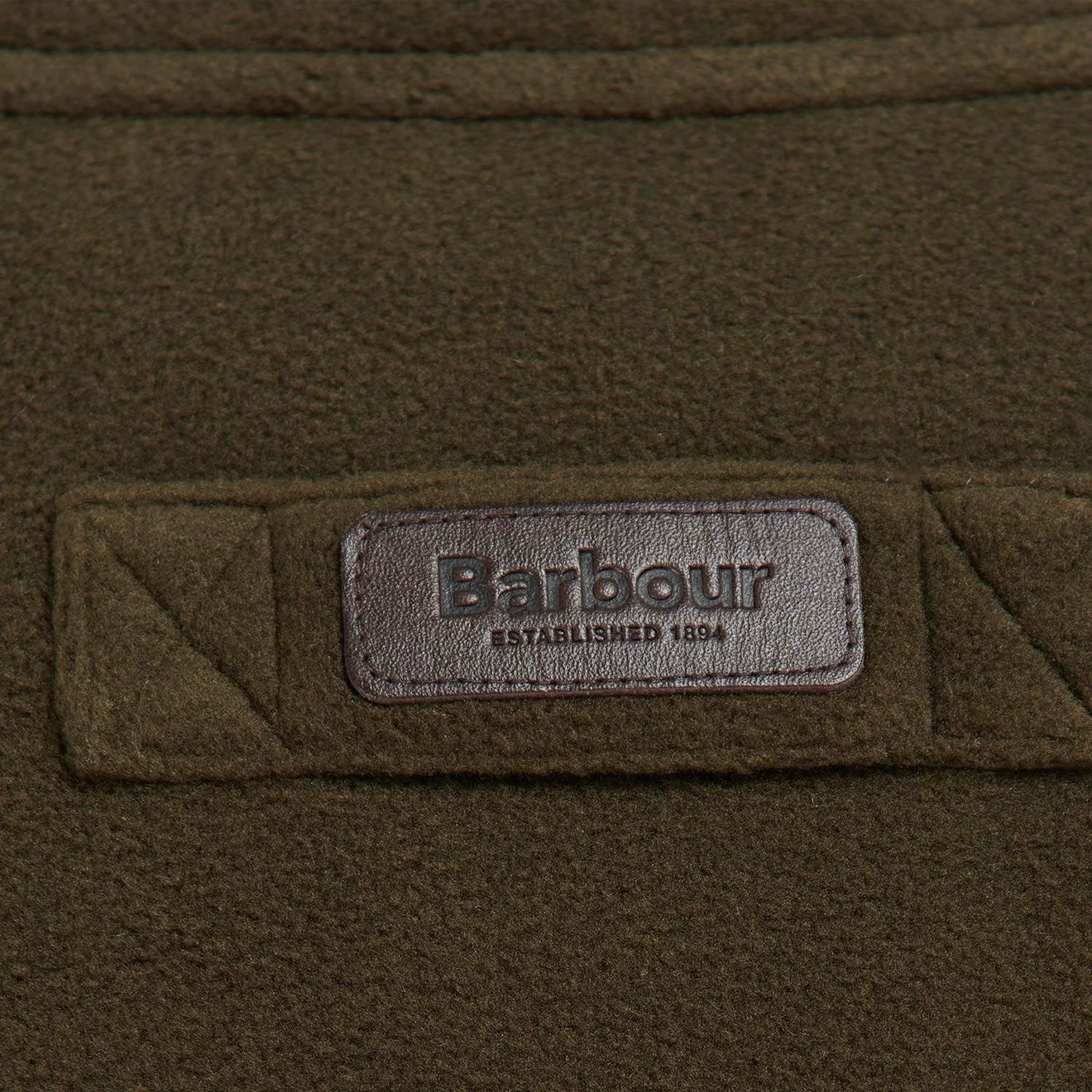 Barbour Oakmoor Fleece Jacket Olive - Image 3