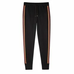 Paul Smith Artist Stripe Cotton-Modal Jersey Lounge Pants Black