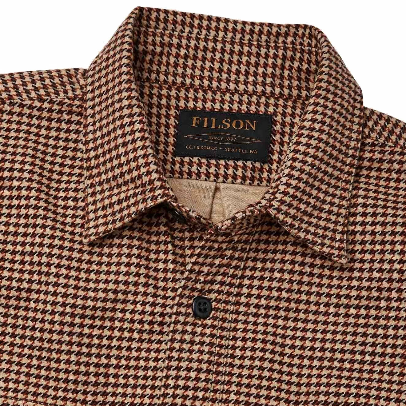 Filson Field Flannel Shirt Tan Dogsto - Image 4