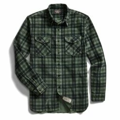 RRL By Ralph Lauren Corduroy Sport Shirt Green / Black