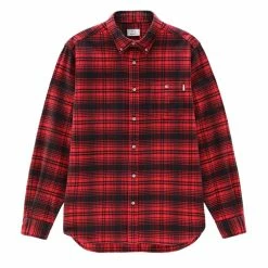Woolrich Traditional Flannel Shirt Red Hunting