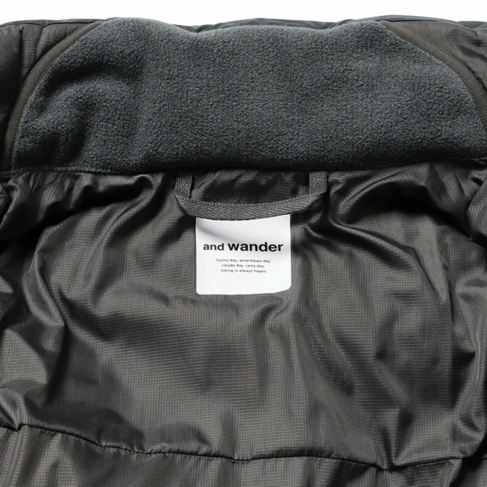 And Wander Top Fleece Coat Black - Image 7