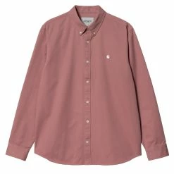 Carhartt WIP L/S Madison Shirt Dahlia / White