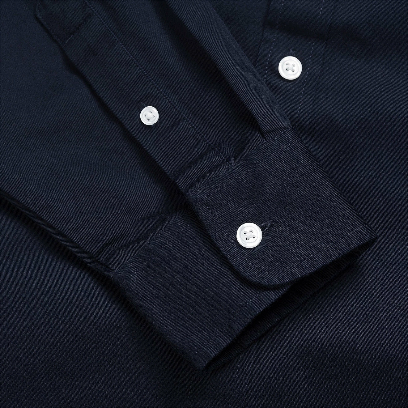 Carhartt WIP L/S Madison Shirt Dark Navy / White - Image 4