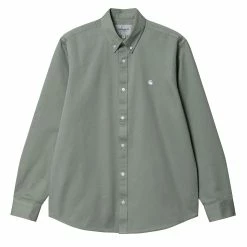 Carhartt WIP L/S Madison Shirt Yucca / White