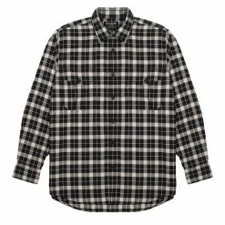 Filson Lightweight Alaskan Guide Shirt Brown Heather / Light Khaki