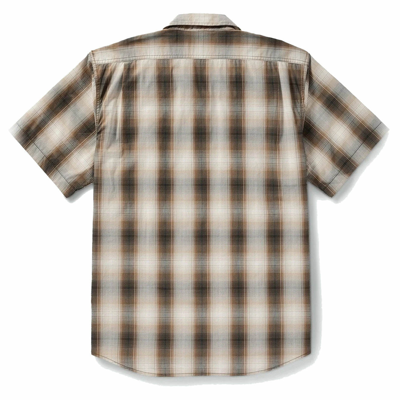 Filson SS Feather Cloth Shirt Beige / Brown / Black - Image 2