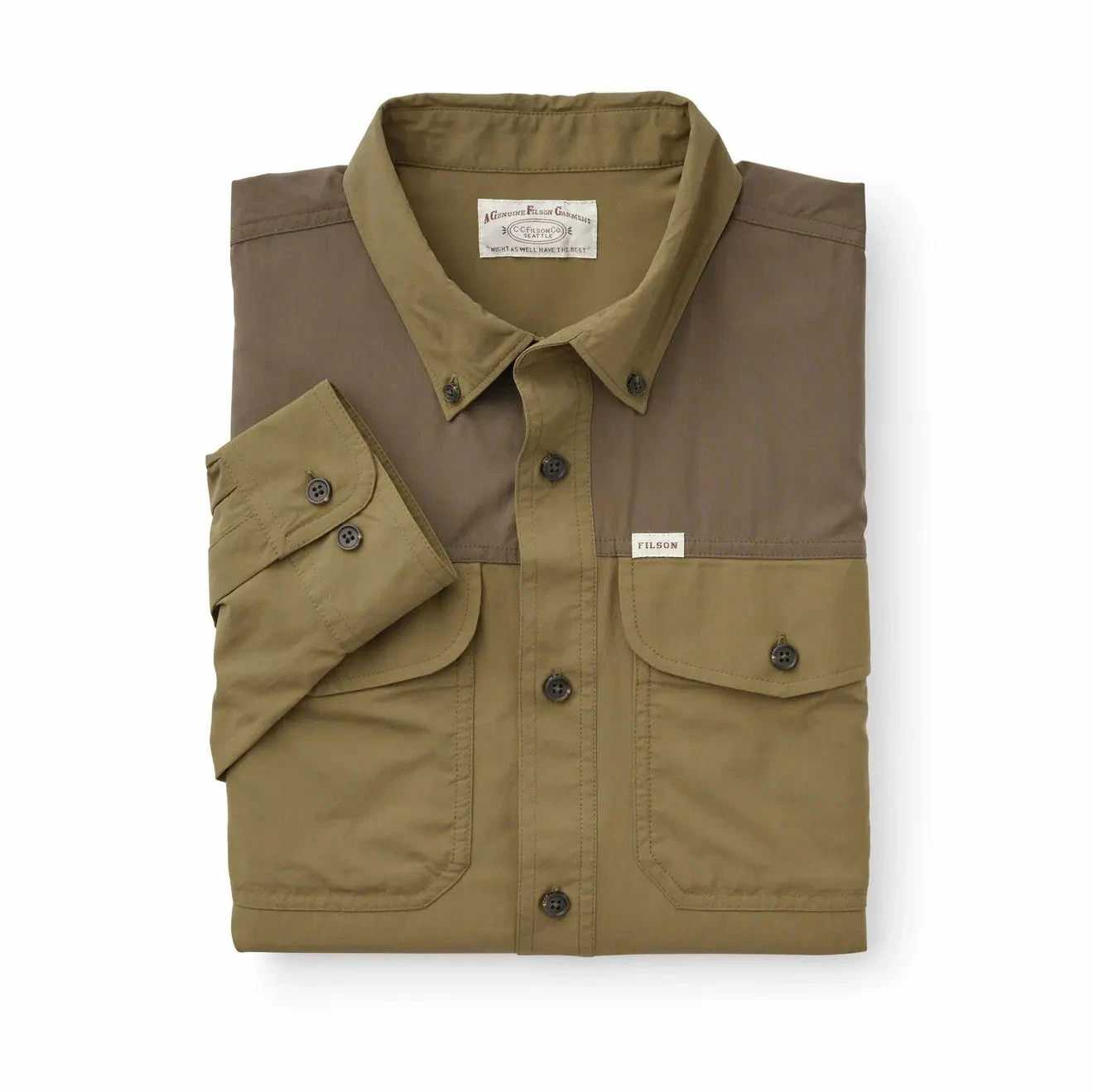 Filson Sportsman L/S Shirt Olive Drab / Root - Image 3