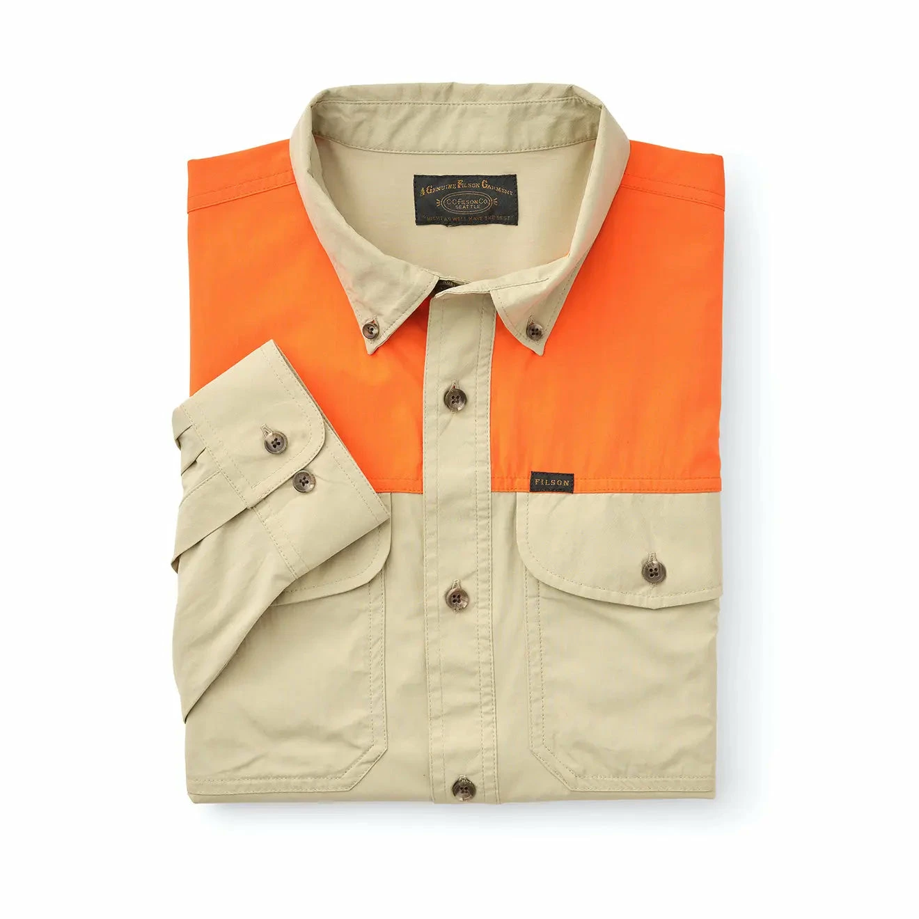 Filson Sportsman L/S Shirt Twill / Blaze - Image 3