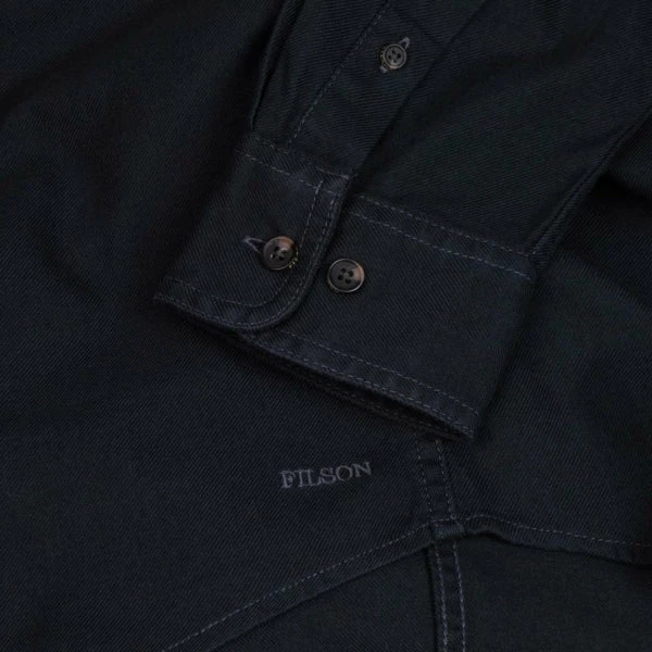 Filson Lightweight Alaskan Guide Shirt Midnight Navy - Image 4