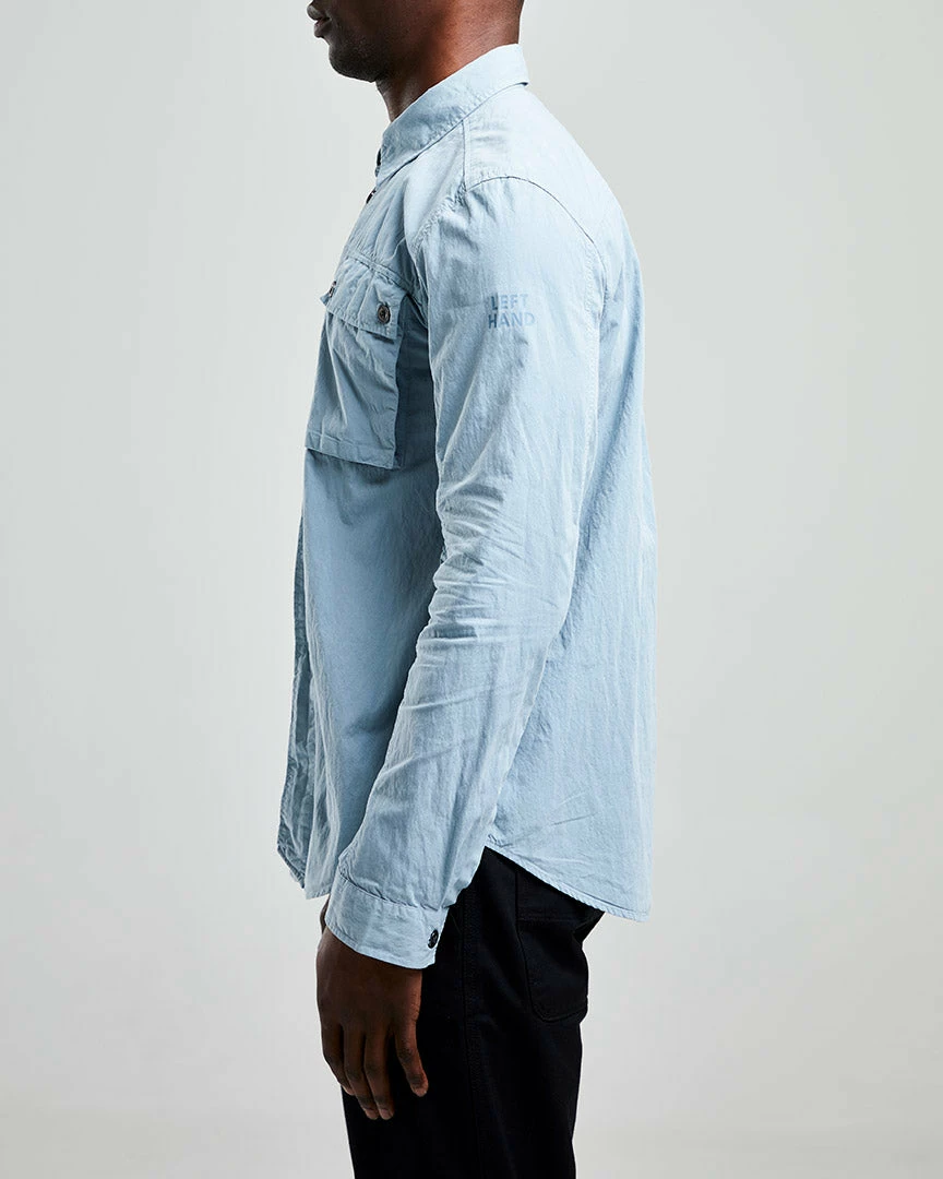 Left Hand Twin Pocket Shirt Light Blue - Image 3