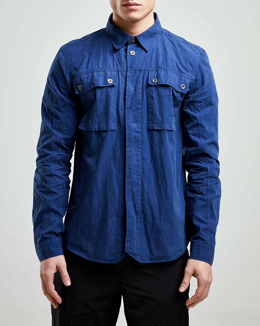 Left Hand Twin Pocket Shirt Navy - Image 2