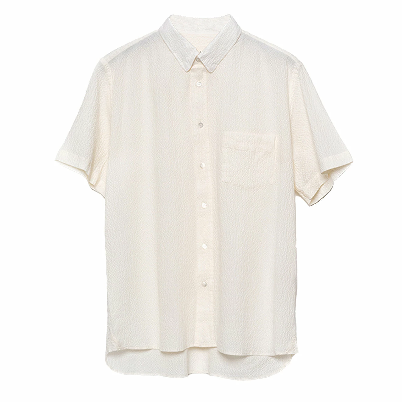 La Paz Ribeiro Shirt Ecru Seersucker