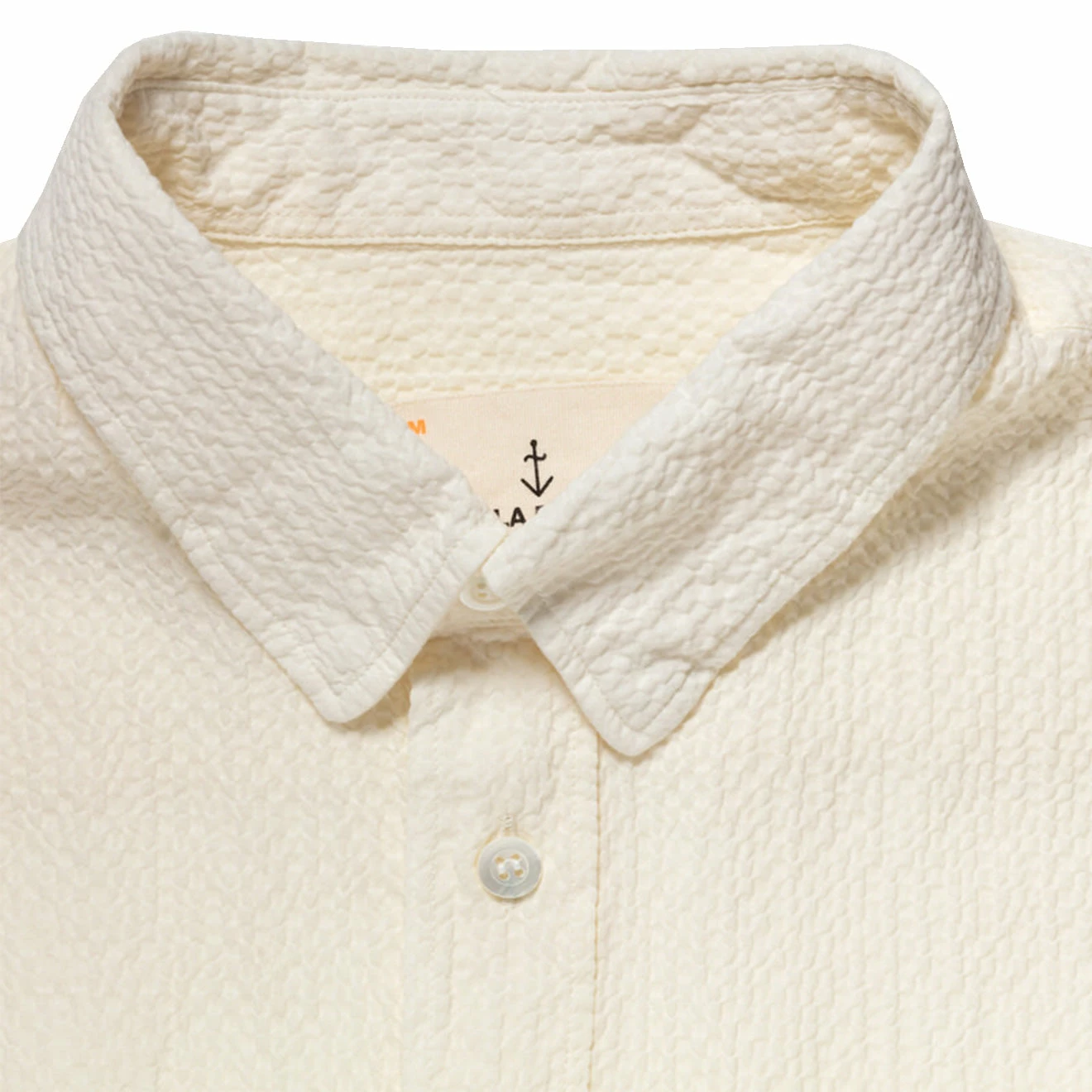 La Paz Ribeiro Shirt Ecru Seersucker - Image 2