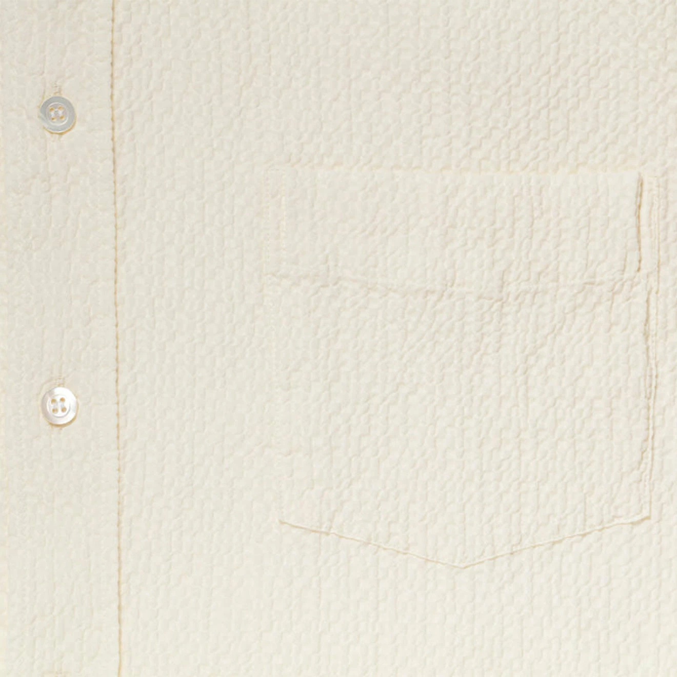 La Paz Ribeiro Shirt Ecru Seersucker - Image 3