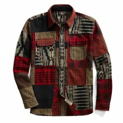 RRL By Ralph Lauren Patchwork Workshirt Red / Multi
