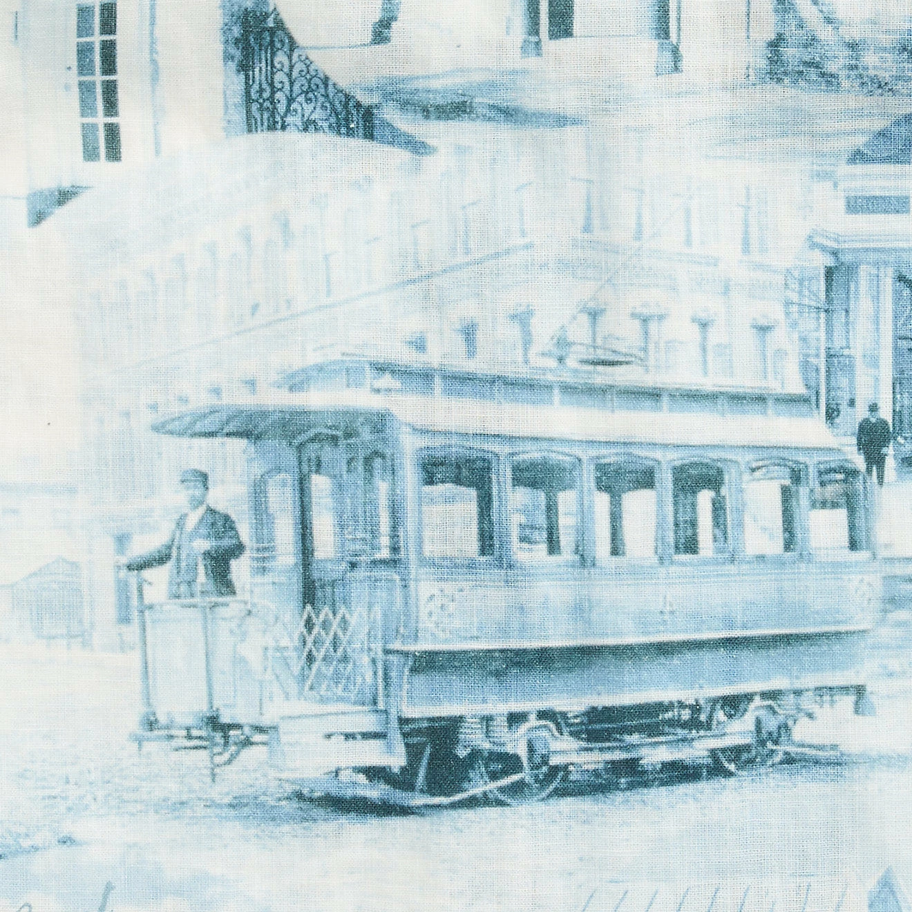 RRL By Ralph Lauren Postcard-Print Linen-Cotton Camp Shirt Cream/Blue - Image 6