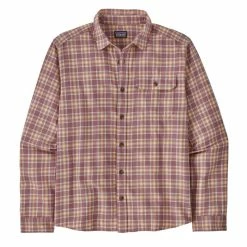Patagonia L/S Cotton In Conversion LW Fjord Flannel Shirt Squared Evening Mauve