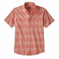 Patagonia Lightweight Bluffside Shirt Boll Stripe/Mellow Melon
