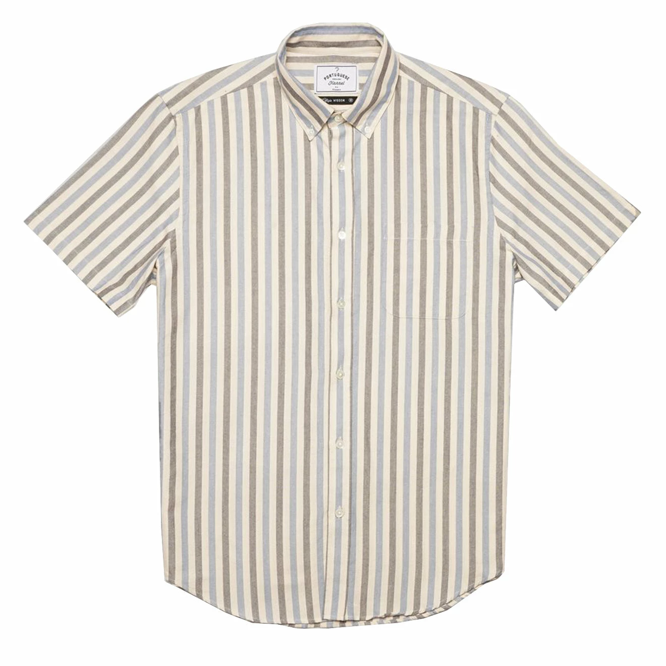 Portuguese Flannel Long Island SS Shirt Blue