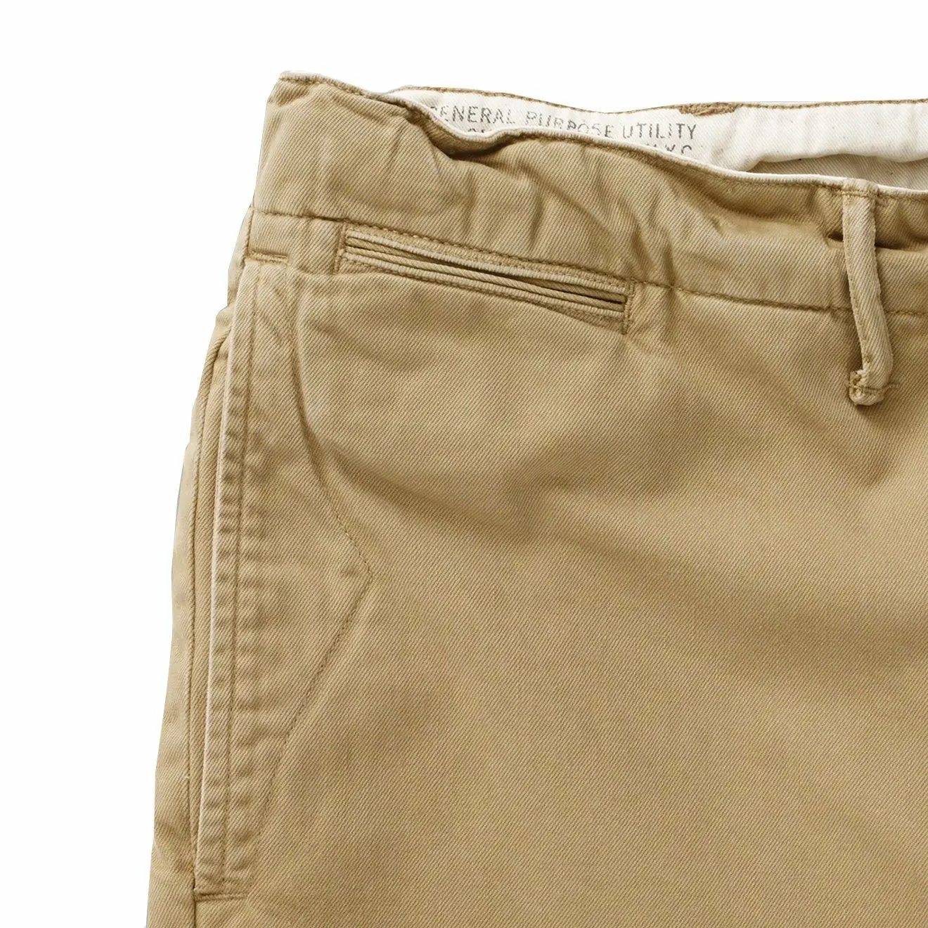 RRL By Ralph Lauren Officers Flat Pant Chino New Military Khaki - Image 3