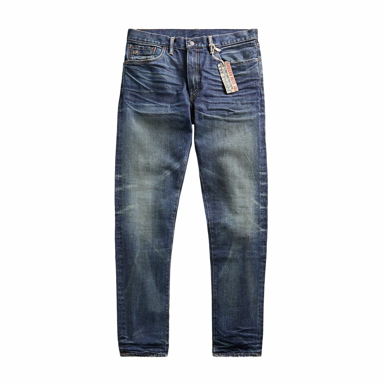 RRL By Ralph Lauren Slim Narrow Fit Stretch Denim Blue