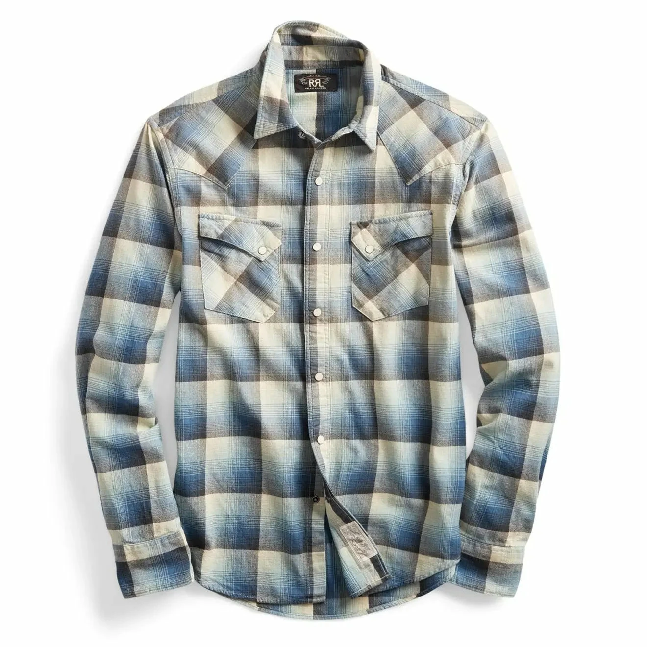 RRL By Ralph Lauren Wrangler LS Sport Shirt Blue