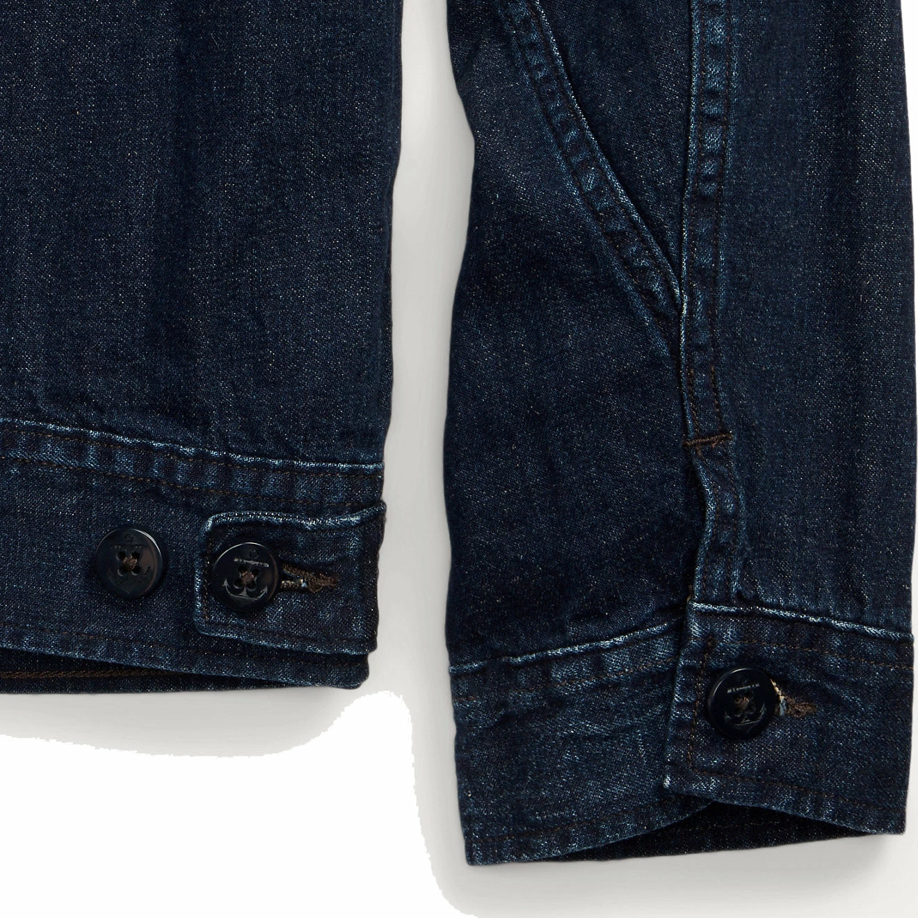 RRL By Ralph Lauren Indigo Cotton-Linen Denim Overshirt Indigo - Image 3