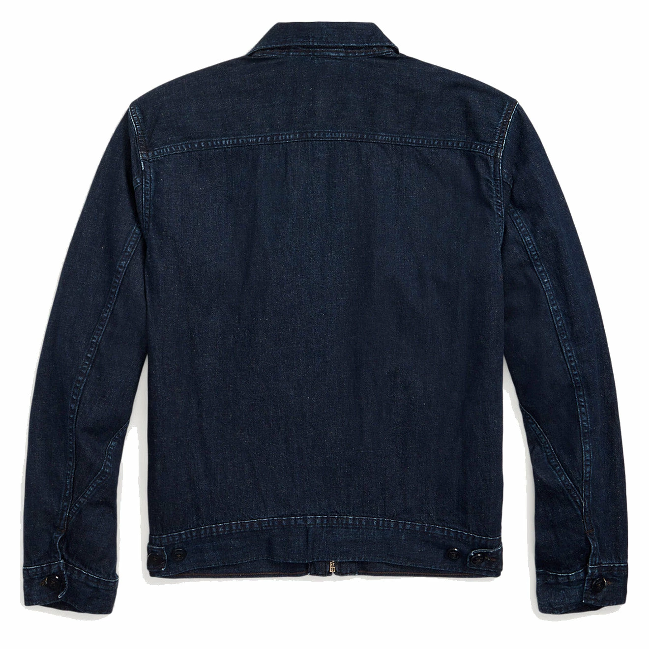 RRL By Ralph Lauren Indigo Cotton-Linen Denim Overshirt Indigo - Image 6