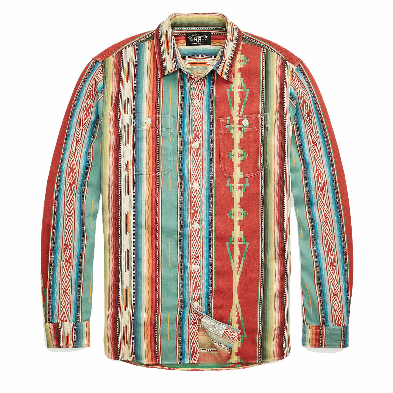 RRL By Ralph Lauren Jacquard Workshirt Red / Multi