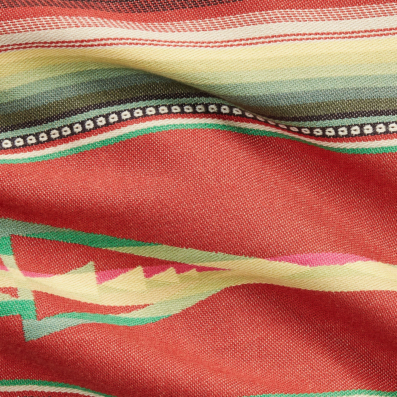 RRL By Ralph Lauren Jacquard Workshirt Red / Multi - Image 3