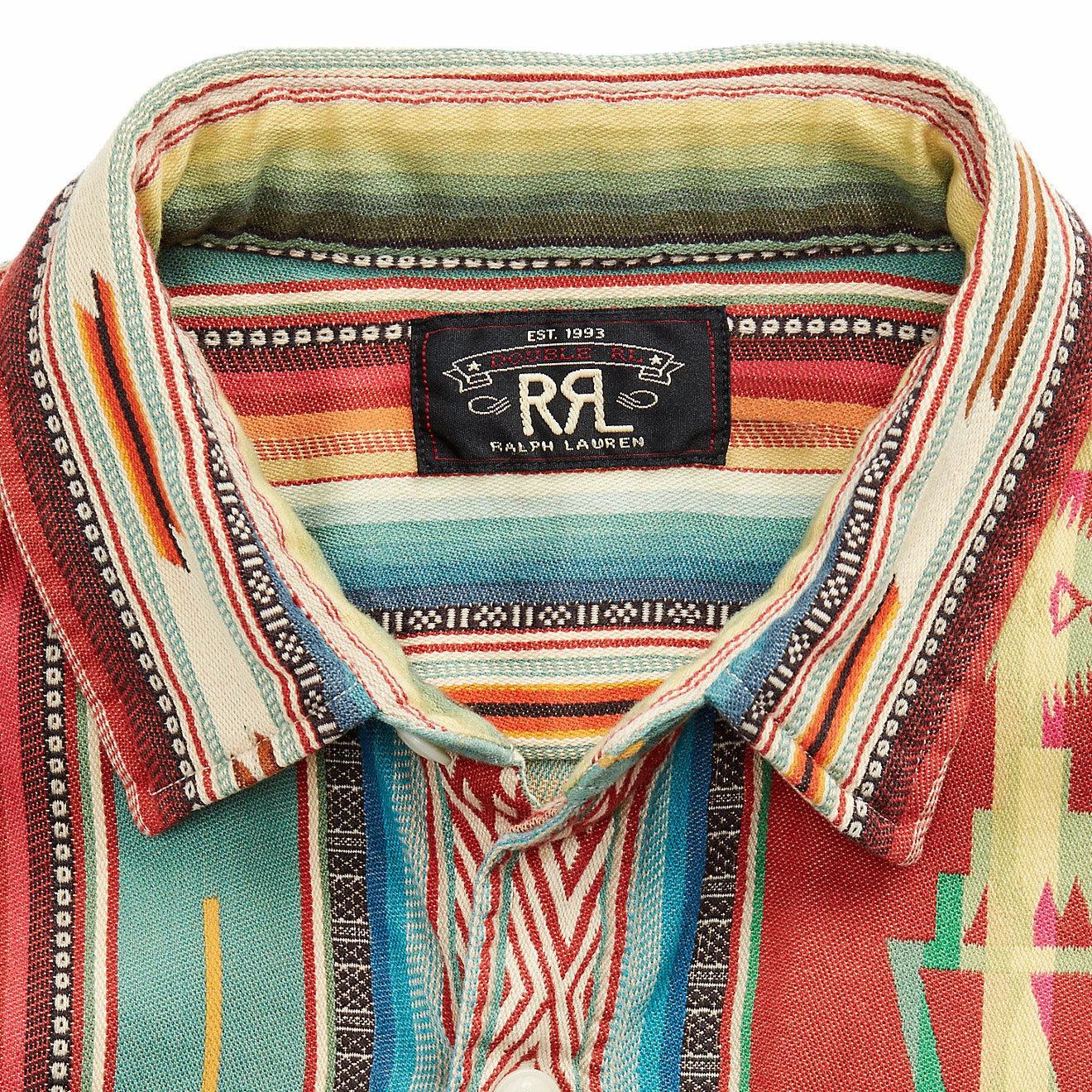 RRL By Ralph Lauren Jacquard Workshirt Red / Multi - Image 5