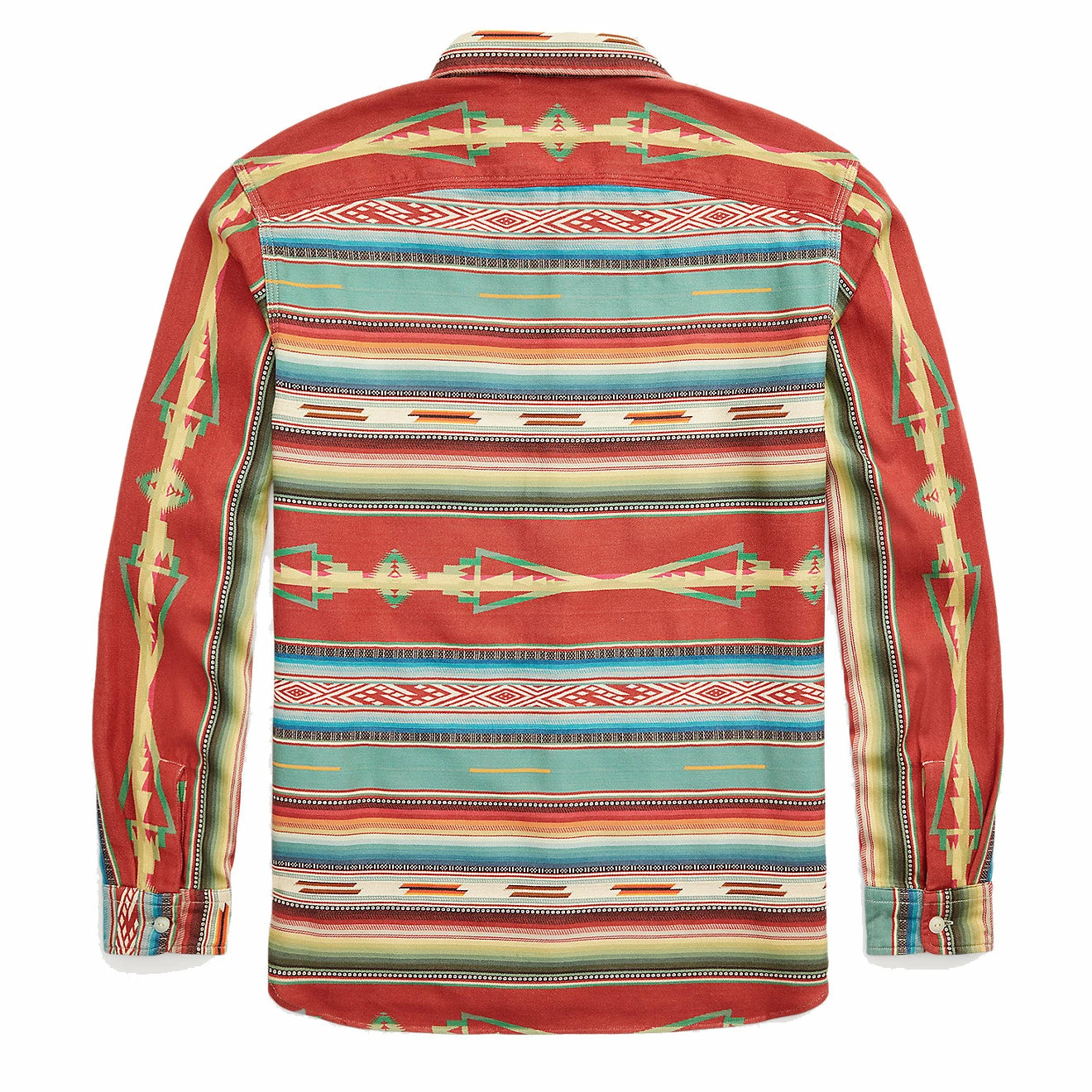 RRL By Ralph Lauren Jacquard Workshirt Red / Multi - Image 2