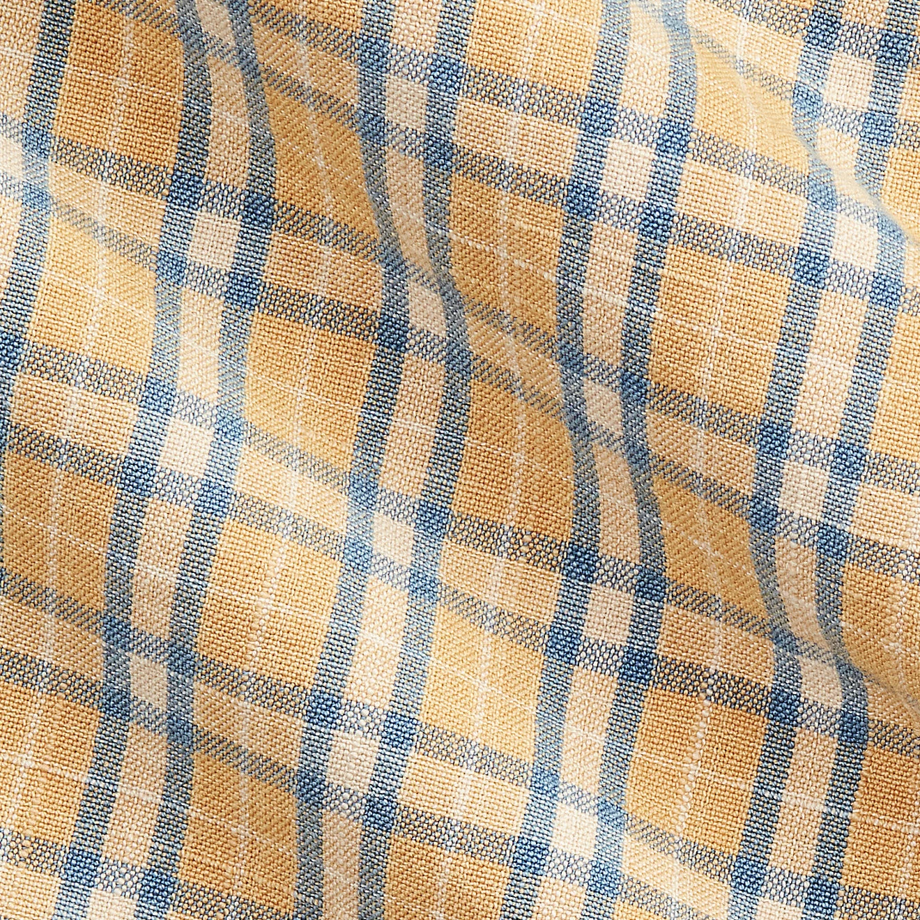 RRL By Ralph Lauren Plaid Woven Workshirt Tan / Indigo - Image 3