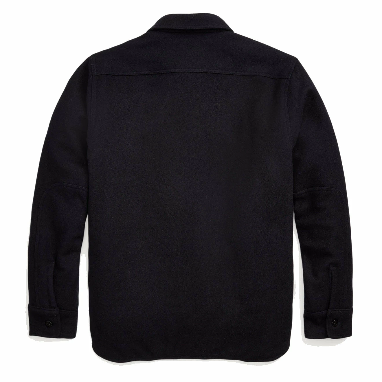 RRL By Ralph Lauren Quilted Wool Melton Overshirt Navy / Blue - Image 3