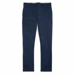 RRL By Ralph Lauren Slim Fit Herringbone Twill Trouser Worth Navy