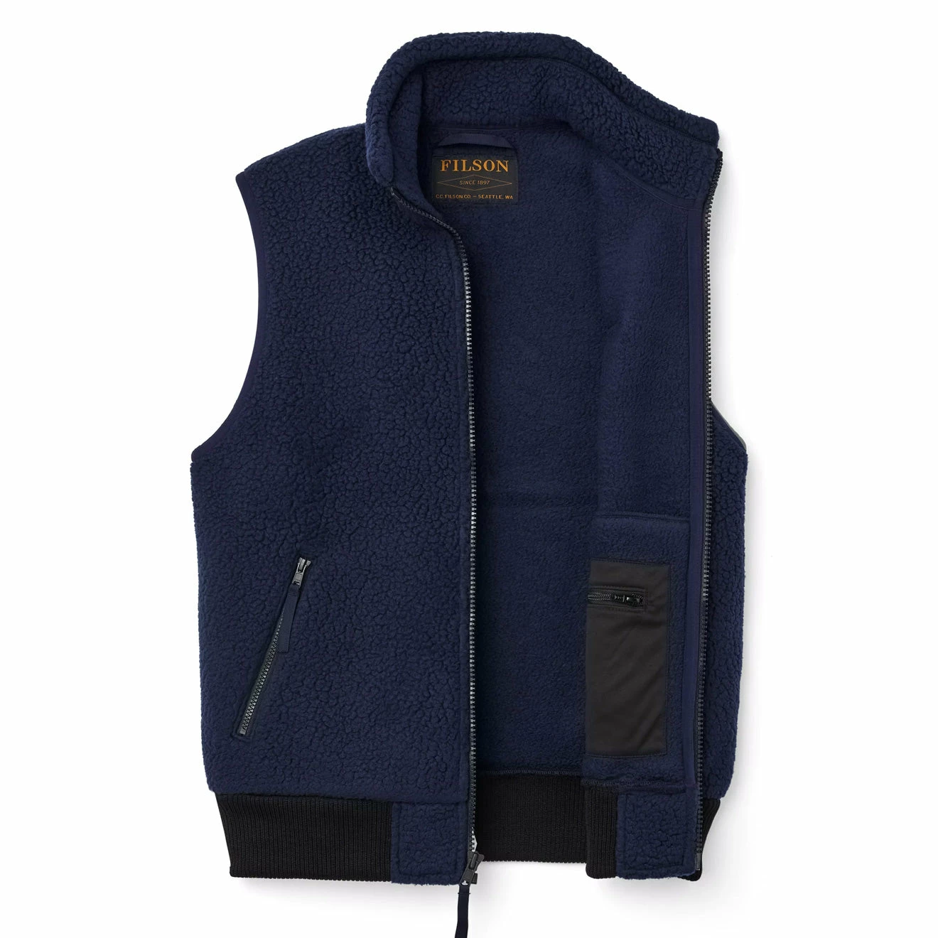 Filson Sherpa Fleece Vest Fathom - Image 3