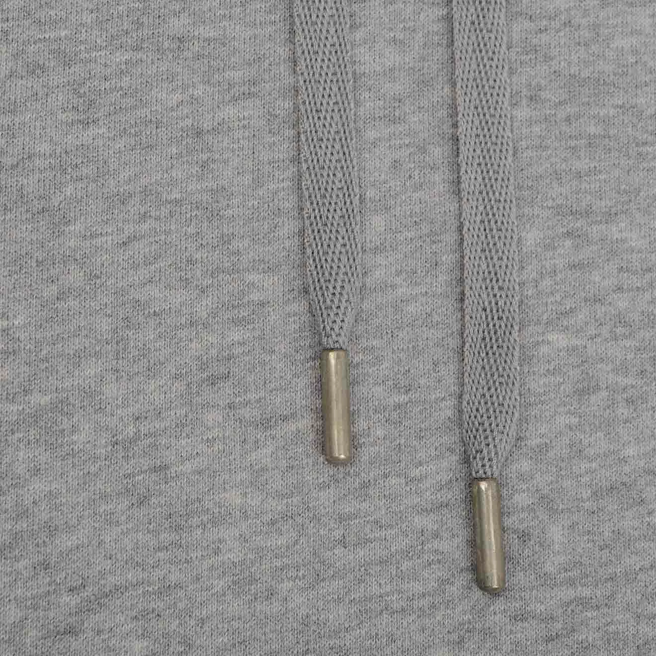 Sunspel Loopback Overhead Hoody Grey Melange - Image 2