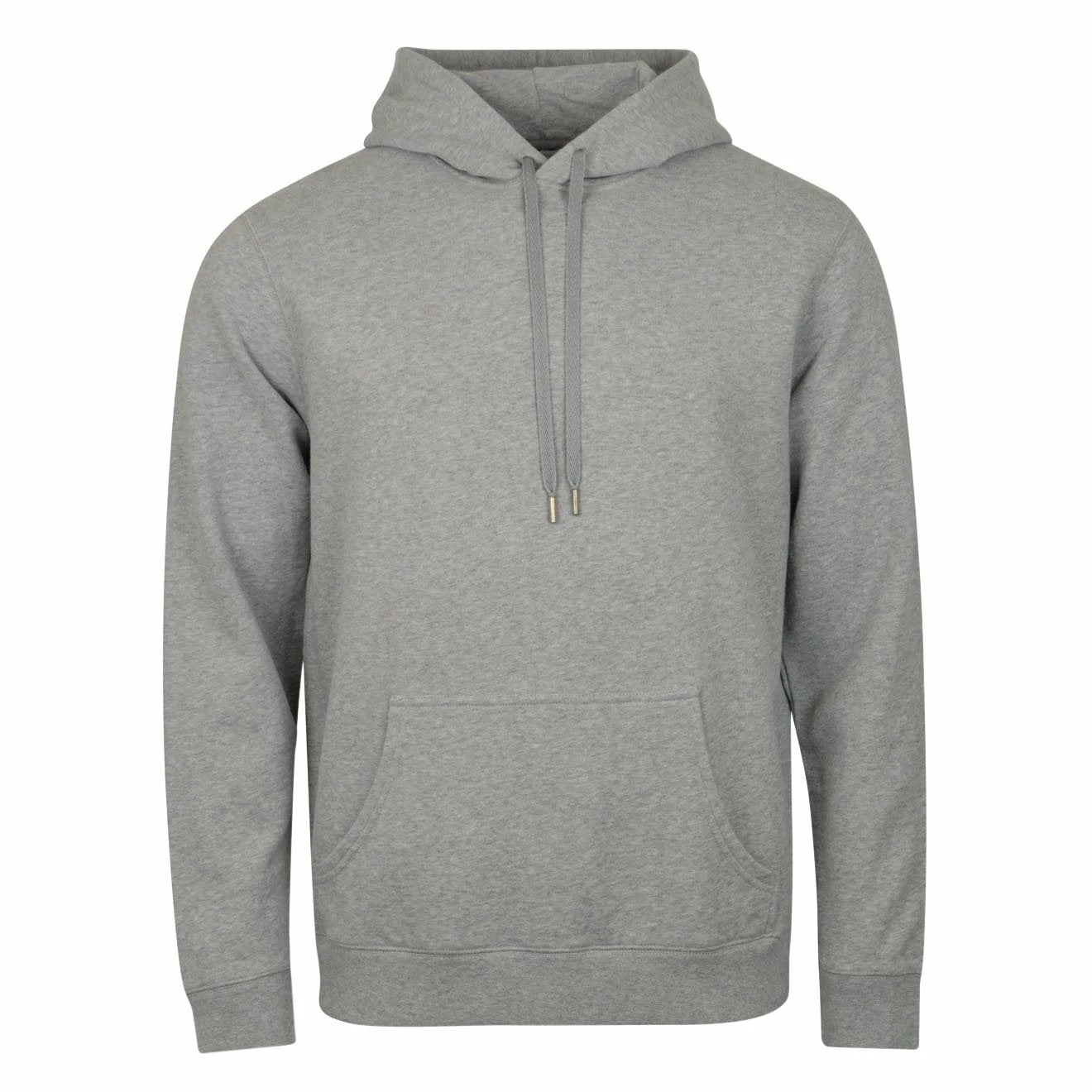 Sunspel Loopback Overhead Hoody Grey Melange