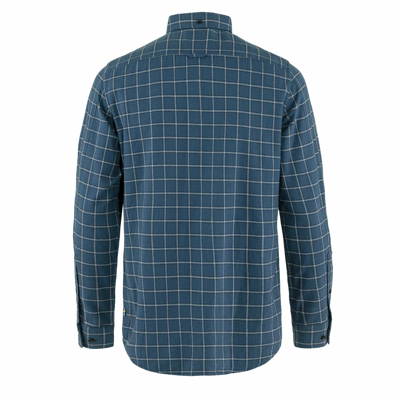 Fjallraven Ovik Flannel Shirt Indigo Blue / Flint Grey - Image 2